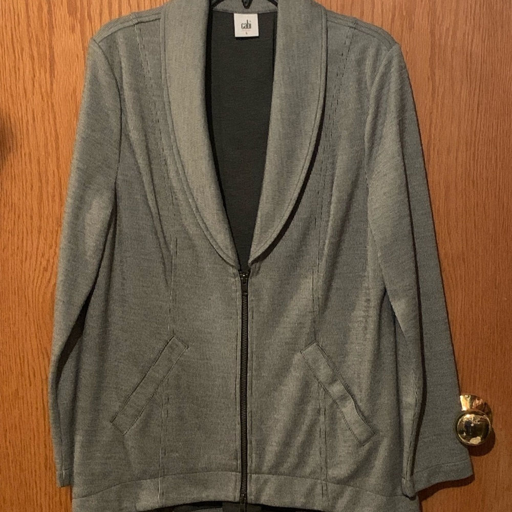 CAbi Drop Off Zip Jacket Style #5300 Size Large